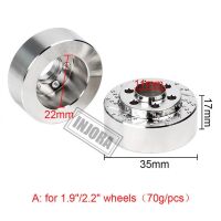 INJORA 2PCS Silver Anodized Brass Brake Disc Weights for...