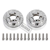 INJORA 2PCS Silver Anodized Brass Brake Disc Weights for 1.9" 2.2" Wheels