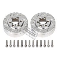 INJORA 2PCS Silver Anodized Brass Brake Disc Weights for 2.2" Wheels