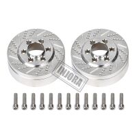 INJORA 2PCS Silver Anodized Brass Brake Disc Weights for...