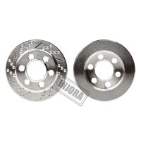 INJORA 2PCS Silver Anodized Brass Brake Disc Weights for 2.2" Wheels