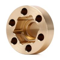 INJORA 12mm Heavy Brass Wheel Hex Hub Extenders Adapters for 1.9 2.2 Beadlock Wheel Rims 6mm