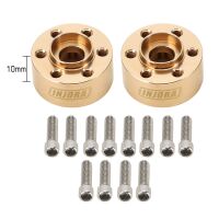 INJORA 12mm Heavy Brass Wheel Hex Hub Extenders Adapters for 1.9 2.2 Beadlock Wheel Rims 10mm