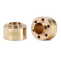 INJORA 12mm Heavy Brass Wheel Hex Hub Extenders Adapters for 1.9 2.2 Beadlock Wheel Rims 12mm