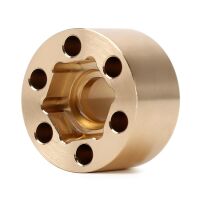 INJORA 12mm Heavy Brass Wheel Hex Hub Extenders Adapters for 1.9 2.2 Beadlock Wheel Rims 12mm