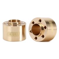 INJORA 12mm Heavy Brass Wheel Hex Hub Extenders Adapters for 1.9 2.2 Beadlock Wheel Rims 15mm