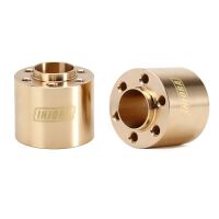 INJORA 12mm Heavy Brass Wheel Hex Hub Extenders Adapters for 1.9 2.2 Beadlock Wheel Rims 18mm