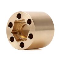 INJORA 12mm Heavy Brass Wheel Hex Hub Extenders Adapters for 1.9 2.2 Beadlock Wheel Rims 18mm