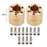 INJORA 12mm Heavy Brass Wheel Hex Hub Extenders Adapters for 1.9 2.2 Beadlock Wheel Rims 22mm