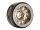 INJORA 1.0 Plus 42g/pcs 12-Spoke Brass Grey Beadlock Wheel Rims for 1/24 1/18 RC Crawler (4) (W1101GL)