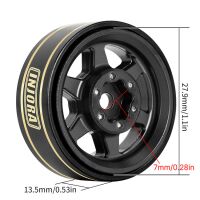 INJORA 1.0 Plus 42g/pcs 6-Spoke Brass Black Beadlock...