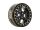 INJORA 1.0 Plus 42g/pcs 6-Spoke Brass Black Beadlock Wheel Rims for 1/24 1/18 RC Crawler (4) (W1102BK)