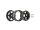 INJORA 1.0 Plus 42g/pcs 6-Spoke Brass Black Beadlock Wheel Rims for 1/24 1/18 RC Crawler (4) (W1102BK)