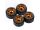 INJORA 4PCS 1.9" 8-round-hole Metal Beadlock Wheel Rims for 1/10 RC Crawler Gold