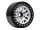 INJORA 4PCS 2.0" 12-spoke Metal Beadlock Wheel Rims Fit 1.9" RC Crawler Tires Black-Silber