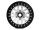 INJORA 4PCS 2.0" 12-spoke Metal Beadlock Wheel Rims Fit 1.9" RC Crawler Tires Black-Silber