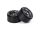 INJORA 4PCS 1.9" Metal Beadlock Wheel Rims for 1/10 Scale RC Rock Crawler Black-Grey