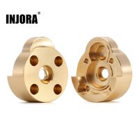 INJORA 2PCS 25g/pcs Brass Outer Portal Housing Covers for FCX24 Rear Axle (FCX24-02)