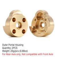 INJORA 2PCS 25g/pcs Brass Outer Portal Housing Covers for...
