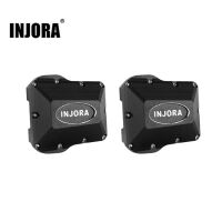 INJORA 2PCS 4g CNC Aluminum Front Rear Axle Diff Cover for 1/18 TRX4M (4M-28) Black