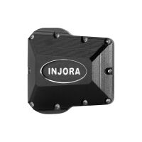 INJORA 2PCS 4g CNC Aluminum Front Rear Axle Diff Cover for 1/18 TRX4M (4M-28) Black