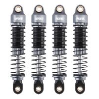 INJORA 53mm Aluminum Threaded Oil Filled Shocks Grey for 1/18 TRX4M 4 PCS (4M-24)