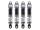 INJORA 53mm Aluminum Threaded Oil Filled Shocks Grey for 1/18 TRX4M 4 PCS (4M-24)