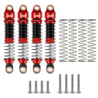 INJORA 53mm Aluminum Threaded Oil Filled Shocks Red for 1/18 TRX4M 4 PCS (4M-24)