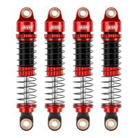 INJORA 53mm Aluminum Threaded Oil Filled Shocks Red for 1/18 TRX4M 4 PCS (4M-24)