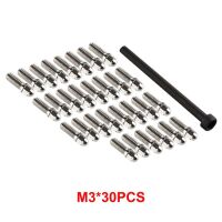 INJORA 30PCS M3 Metal Screws for 1.9 and 2.2 Wheel Rims