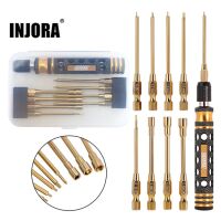 INJORA 8-in-1 Hex, Phillips Screwdriver, Nut Drivers Quick Change Tool Kit for 1/24 1/18 Mini RC