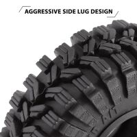 INJORA 1.0" 62*22mm S5 Super Soft Sticky All Terrain Tires for 1/18 1/24 RC Crawlers (4) (T1014)