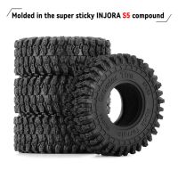 INJORA 1.0" 57*22mm S5 Rock Crawling Tires for 1/18 1/24 RC Crawlers (4) (T1016)