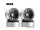 INJORA 4PCS 1.9" 12-spoke Metal Beadlock Wheel Rims for 1/10 RC Rock Crawler Black