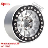 INJORA 4PCS 1.9" 12-spoke Metal Beadlock Wheel Rims...