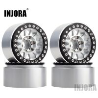 INJORA 4PCS 1.9 12-spoke Metal Beadlock Wheel Rims for...