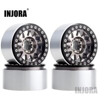 INJORA 4PCS 1.9" 12-spoke Metal Beadlock Wheel Rims...