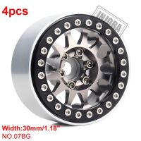 INJORA 4PCS 1.9" 12-spoke Metal Beadlock Wheel Rims...