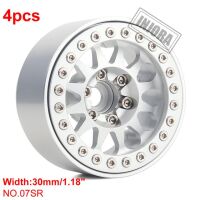 INJORA 4PCS 1.9" 12-spoke Metal Beadlock Wheel Rims...