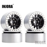 INJORA 4PCS 1.9" 12-spoke Metal Beadlock Wheel Rims...