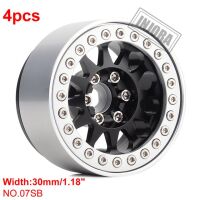 INJORA 4PCS 1.9" 12-spoke Metal Beadlock Wheel Rims...