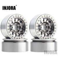 INJORA 4PCS 1.9" 12-spoke Metal Beadlock Wheel Rims...