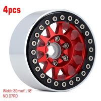 INJORA 4PCS 1.9" 12-spoke Metal Beadlock Wheel Rims...