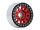 INJORA 4PCS 1.9" 12-spoke Metal Beadlock Wheel Rims for 1/10 RC Rock Crawler Red