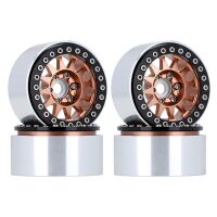 INJORA 4PCS 1.9" 12-spoke Metal Beadlock Wheel Rims...