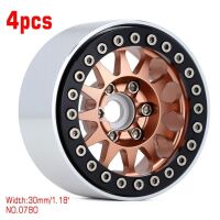 INJORA 4PCS 1.9" 12-spoke Metal Beadlock Wheel Rims...