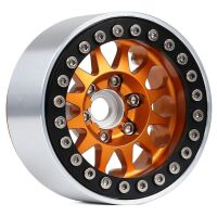 INJORA 4PCS 1.9" 12-spoke Metal Beadlock Wheel Rims...