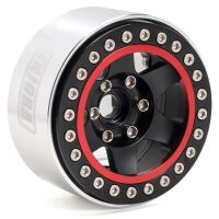 INJORA 4PCS 1.9" 6-spoke Beadlock Wheel Rim Hub CNC...
