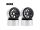 INJORA 4PCS 2.2" Silver Aluminum Beadlock Wheel Rims for 1/10 RC Rock Crawler Black