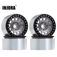 INJORA 4PCS 2.2 Aluminum Beadlock Wheel Rims for 1/10 RC...